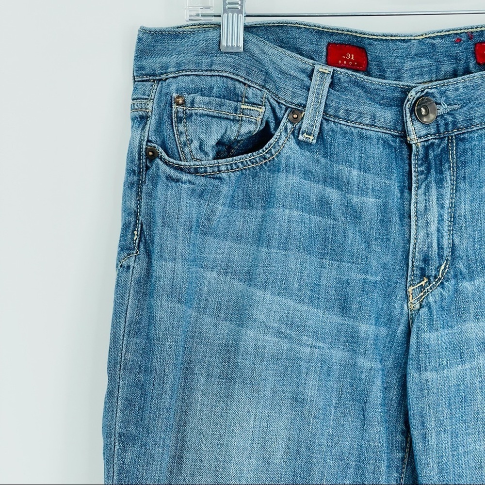 X2 Denim Boot Cut Jeans Womens 10 31 Blue Relaxed Fit Medium Wash Mid Rise - Picture 2 of 13